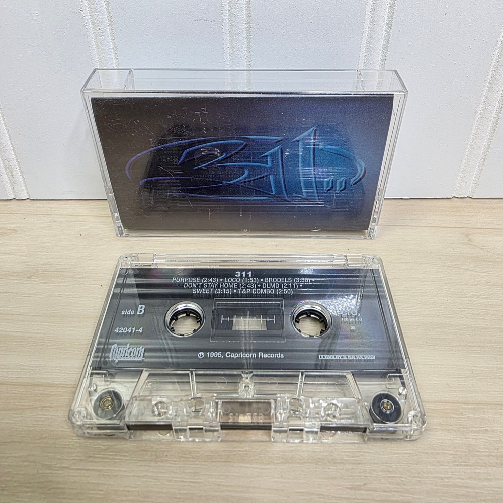 311 Self Titled Blue Album Cassette Tape 1995 Capricorn Records 42041-4 Down